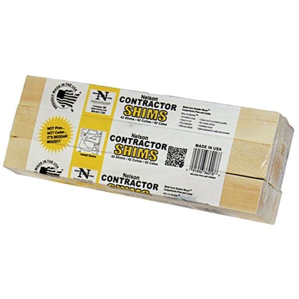 Nelson Shims Nelson Wood Shims NW42 12 Wood Shim; 12 in. - Pack of 42 NW42 12 - main